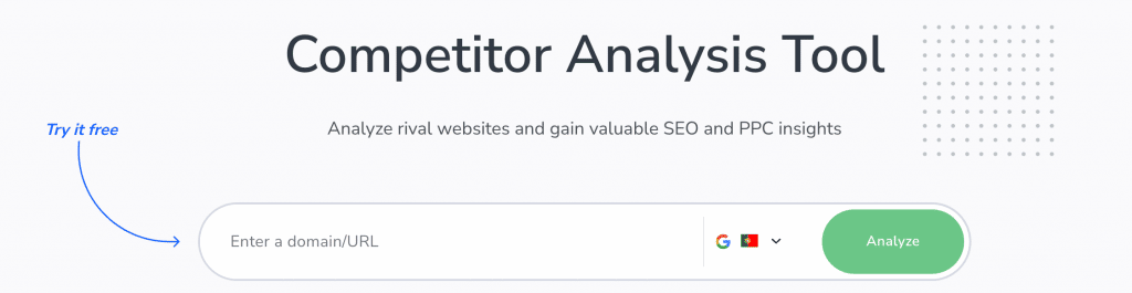 SEO Competitor Analysis and Research Tool with PPC Insights