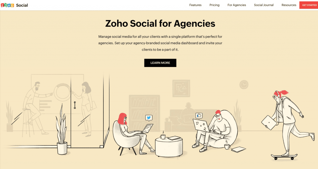 Social Media Management Software Zoho Social