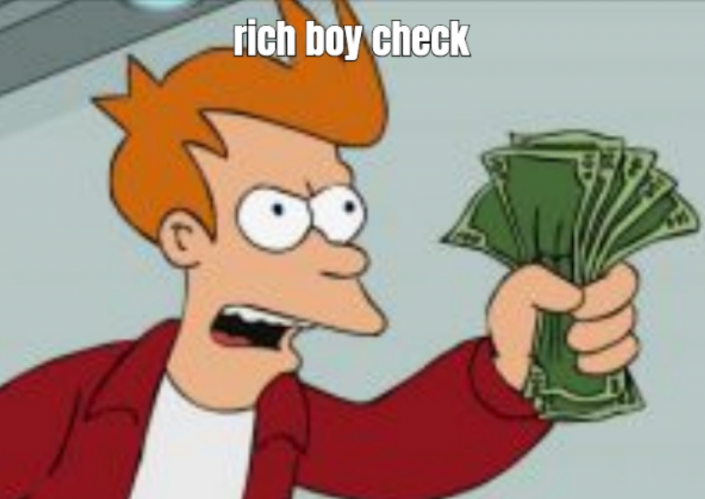 rich boy check